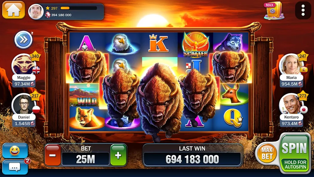Variedade de jogos de cassino online